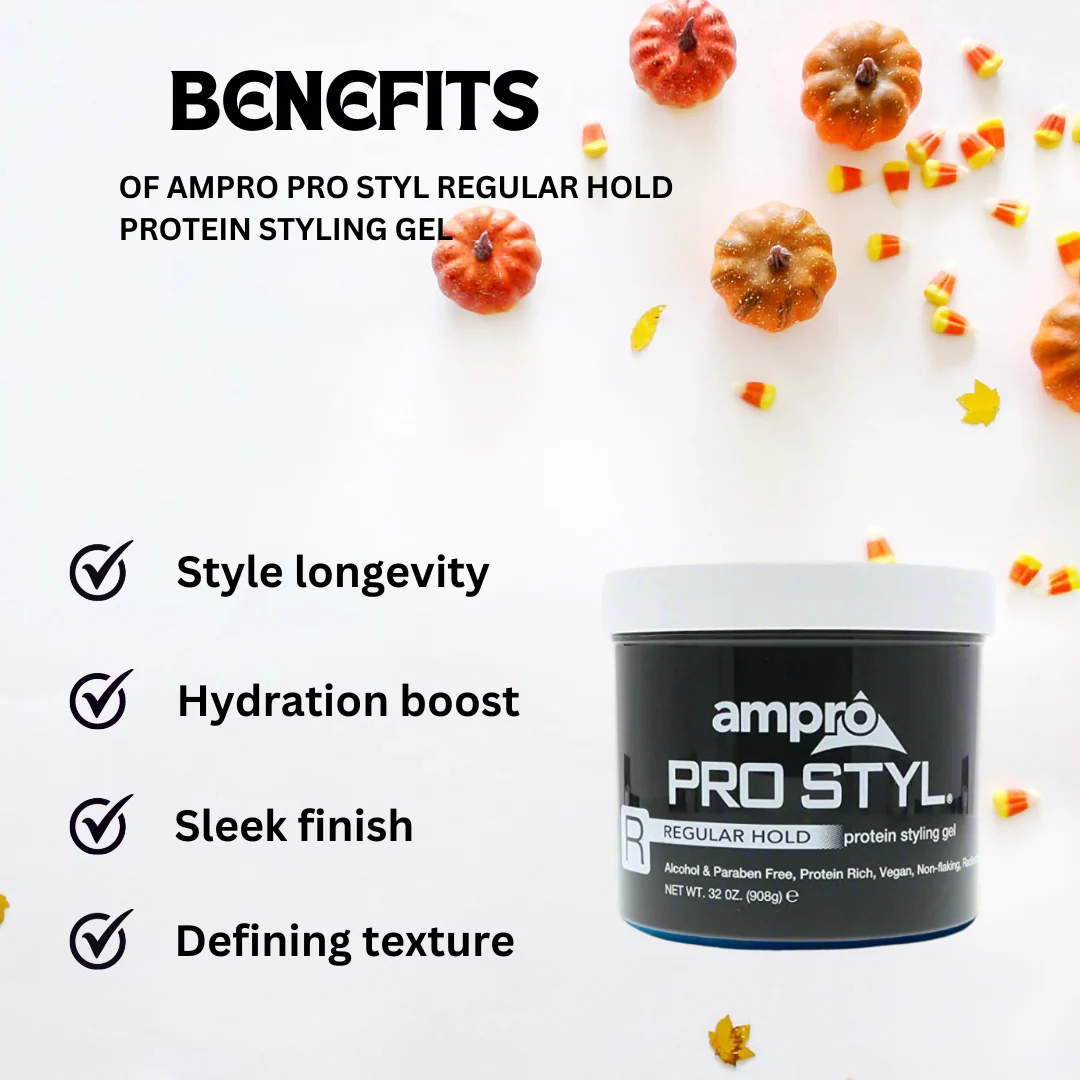 Ampro Pro Styl Regular Hold Protein Styling Gel 32 Oz - Image 4