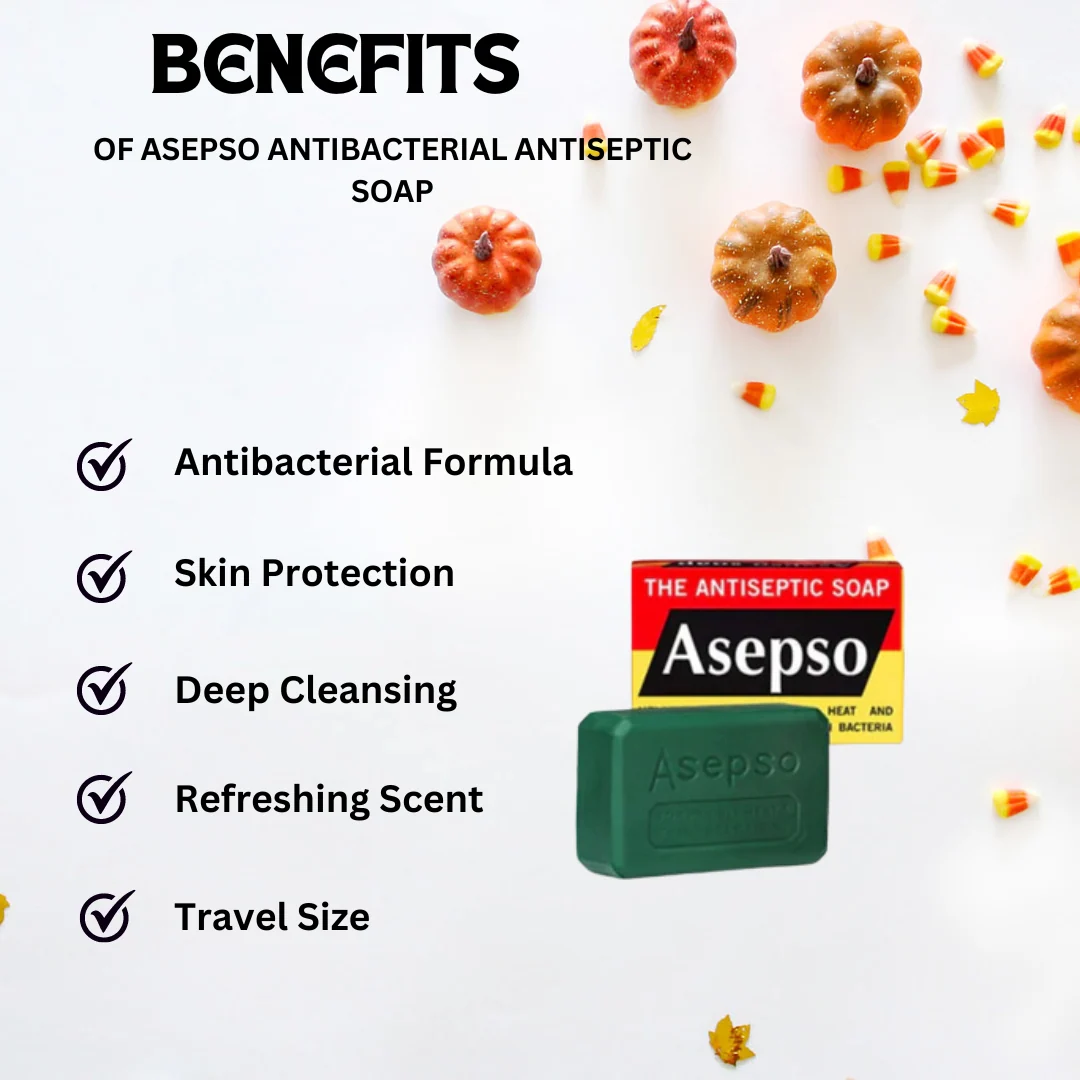 Asepso Antibacterial Antiseptic Soap 2.8oz - Image 2