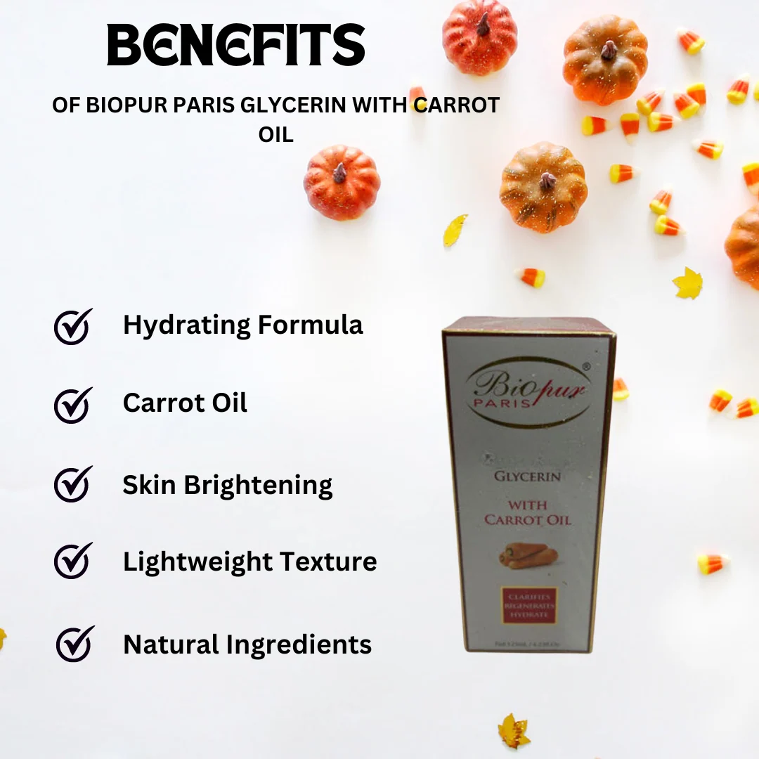 Biopur Paris Glycerin with Carrot Oil 125 ml/ 4.2 fl oz - Image 2