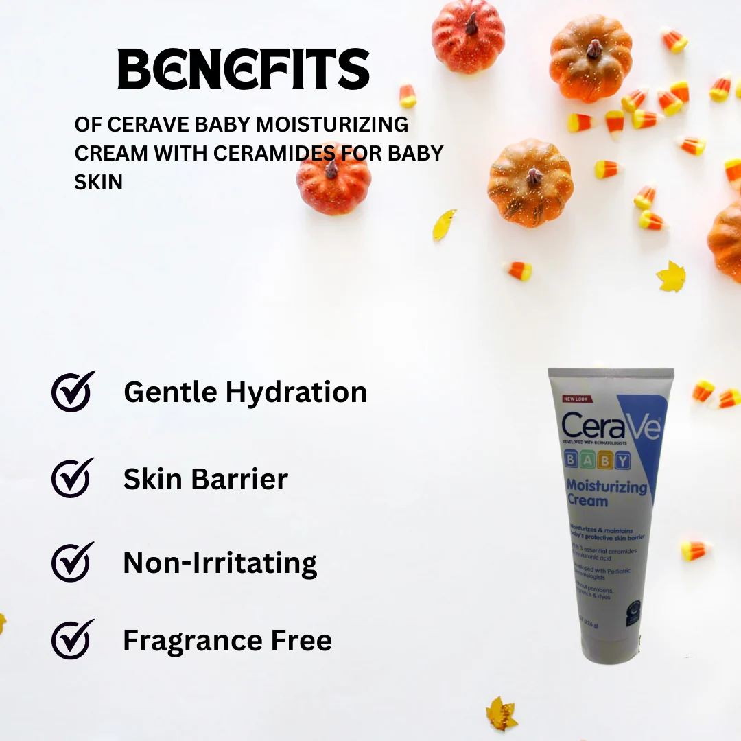 CeraVe Baby Moisturizing Cream with Ceramides for Baby Skin, 5 oz - Image 3