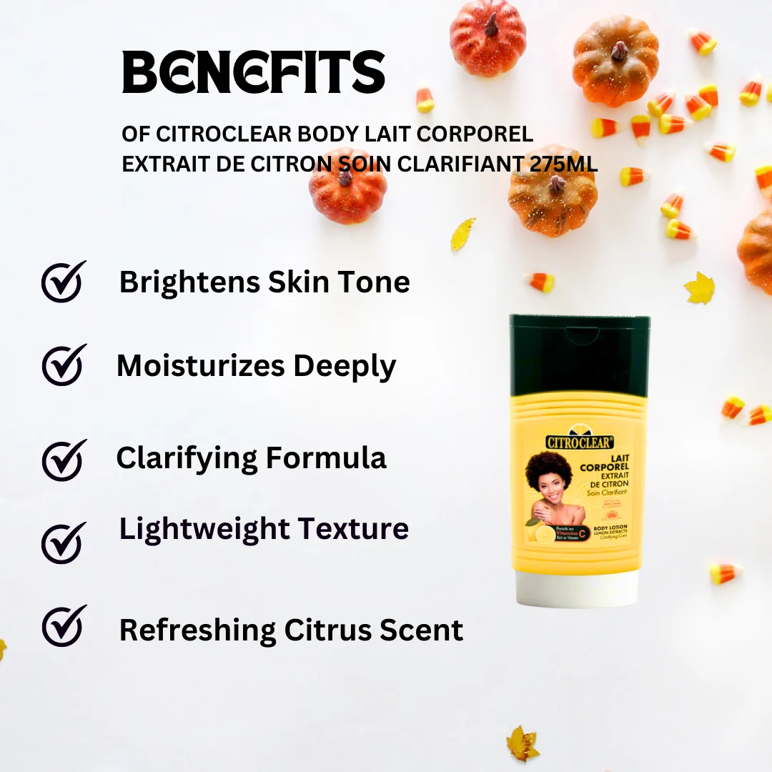 Citroclear Body Lait Corporel Extrait De Citron Soin Clarifiant 275ml - Image 3