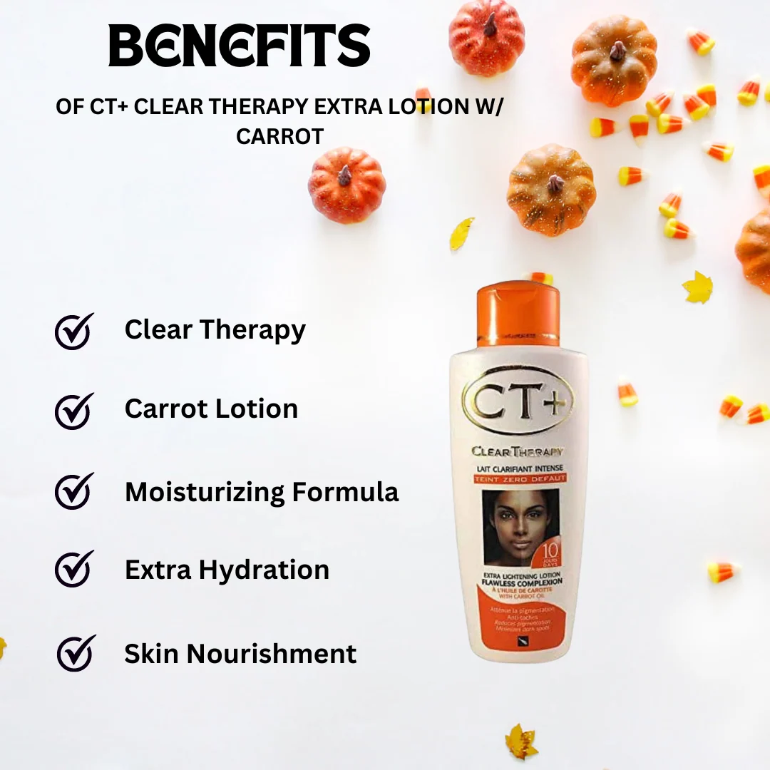 CT+ Clear Therapy Extra Lotion w/ Carrot Oil 250 ml - Image 2