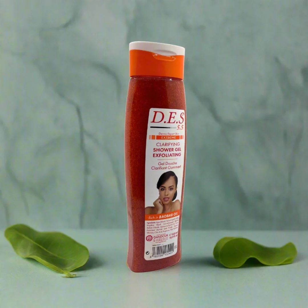 D.E.S 5.5 Dermo Expert Skin Clarifying Shower gel Exfoliating 500ml - Image 2