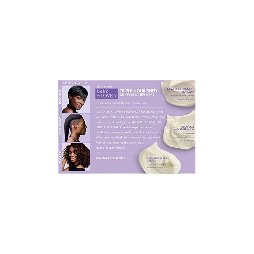 Dark and Lovely Healthy Gloss Shea Moisture Hair Relaxer Kit Regular - Image 2