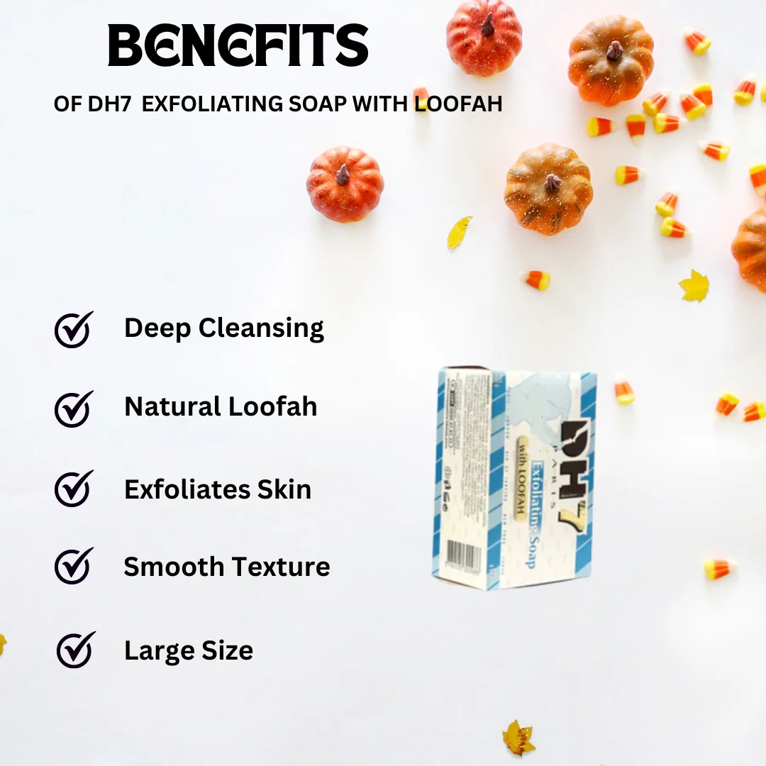 DH7 Exfoliating Soap with Loofah 8.75 oz - Image 2