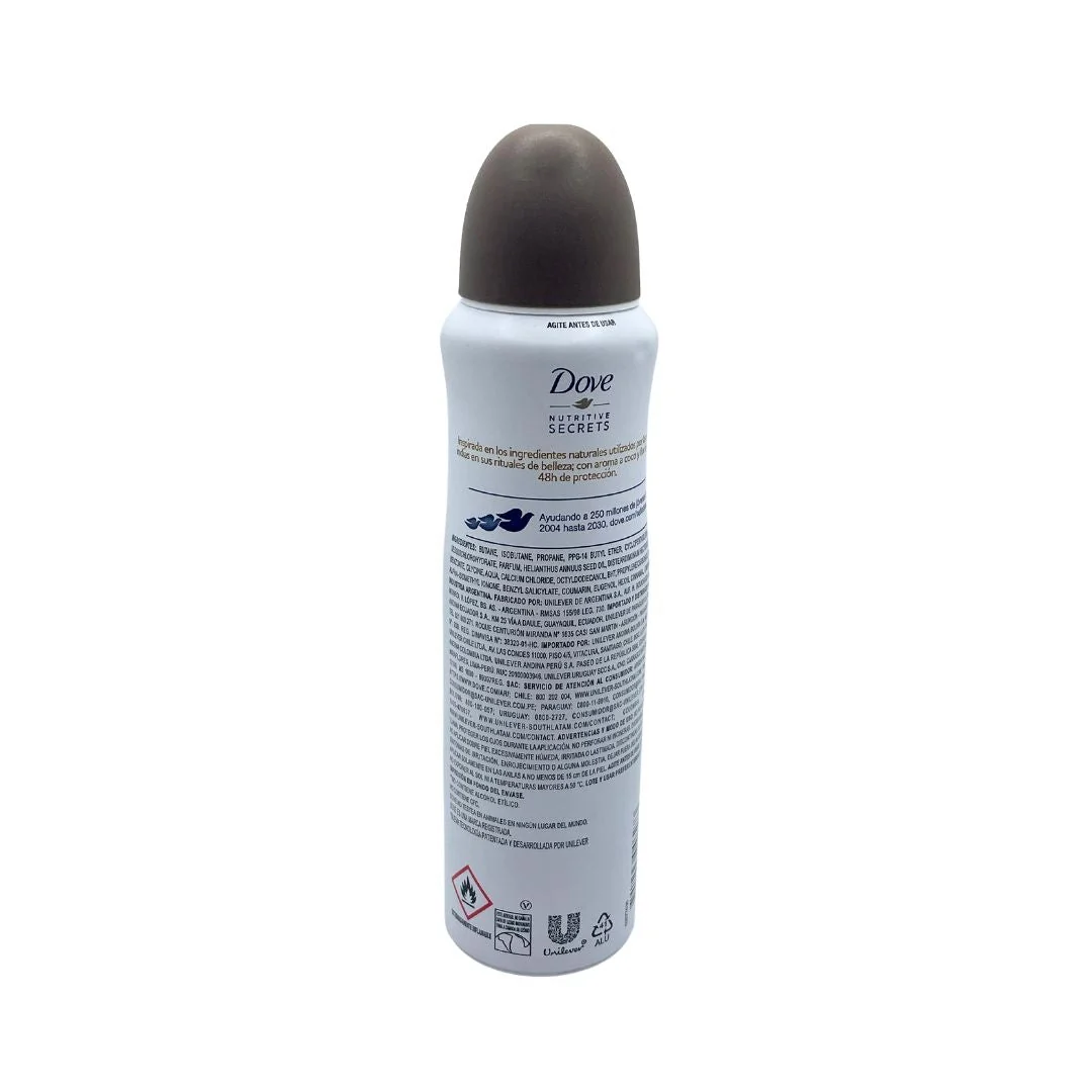Dove Nutritive Secrets Coconut & Jasmine Flower Repair Ritual Antiperspirant Spray - 150ml - Image 3