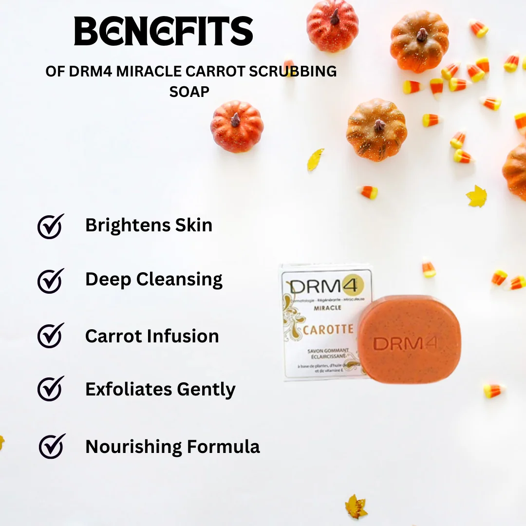 DRM4 MIRACLE Carrot Scrubbing Soap 200 g - Image 2