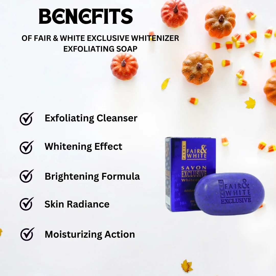 Fair & White Exclusive Whitenizer Exfoliating Soap 7 oz - Image 2