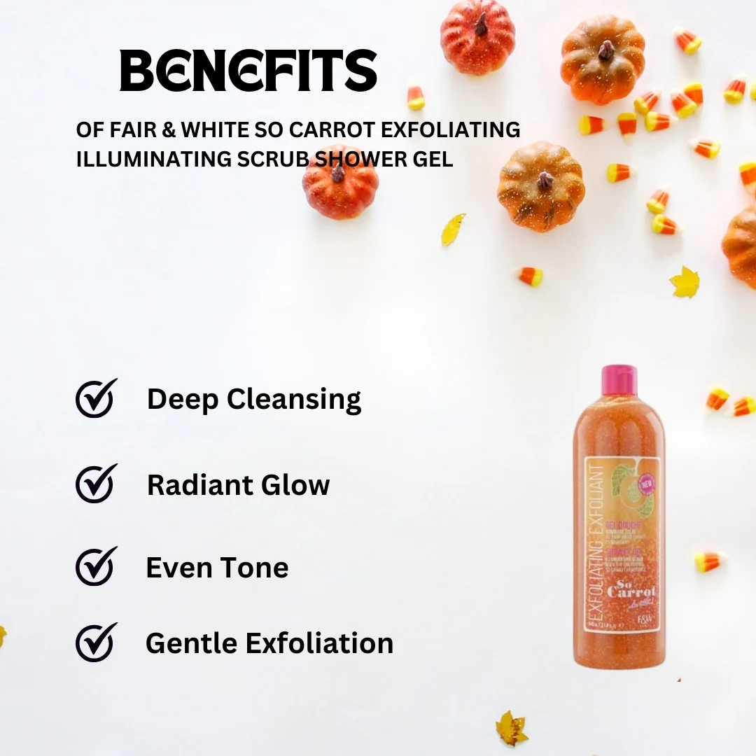 Fair & white So Carrot Exfoliating Shower Gel 940 ml - Image 2