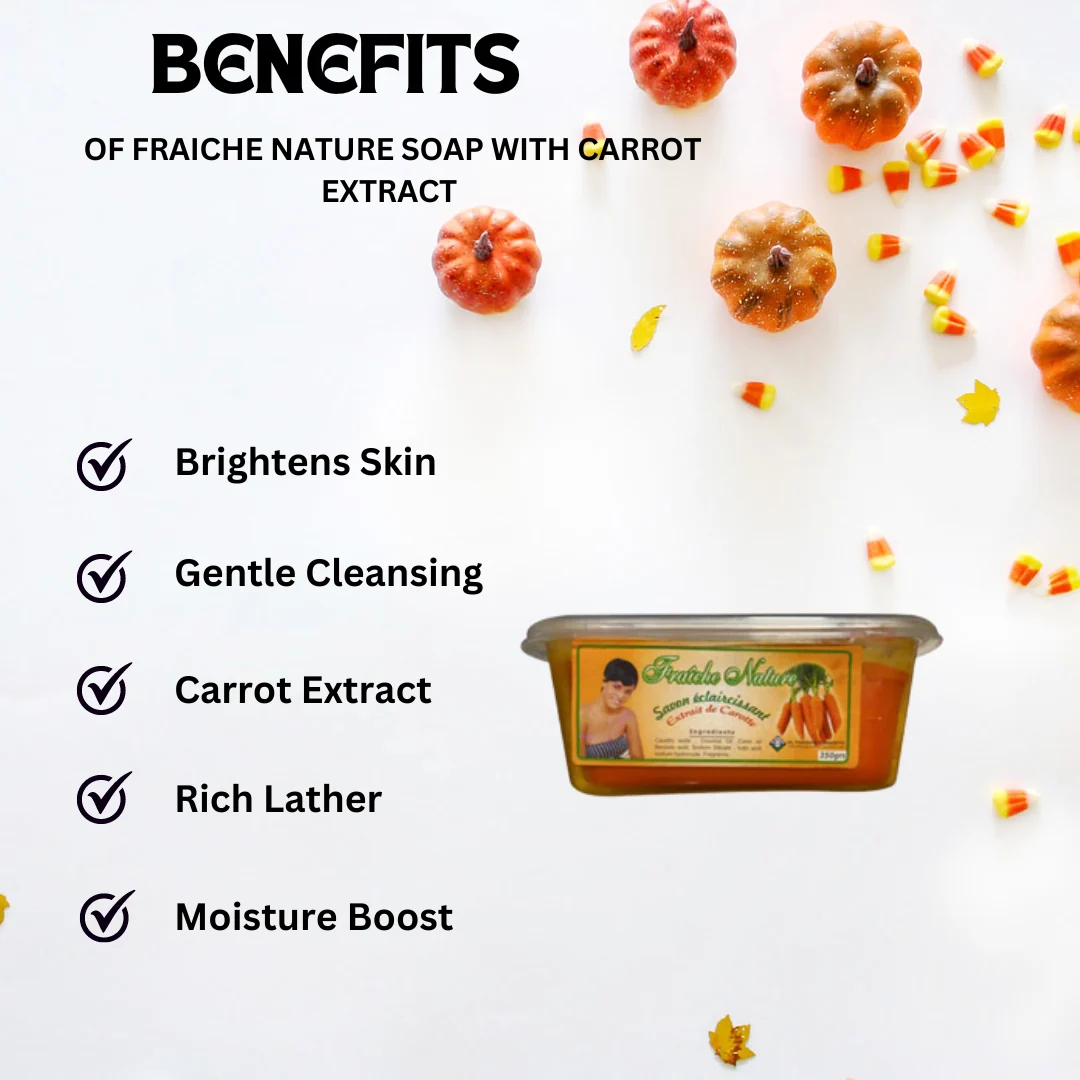 Fraiche Nature Soap with Carrot Extract 350g - Image 2