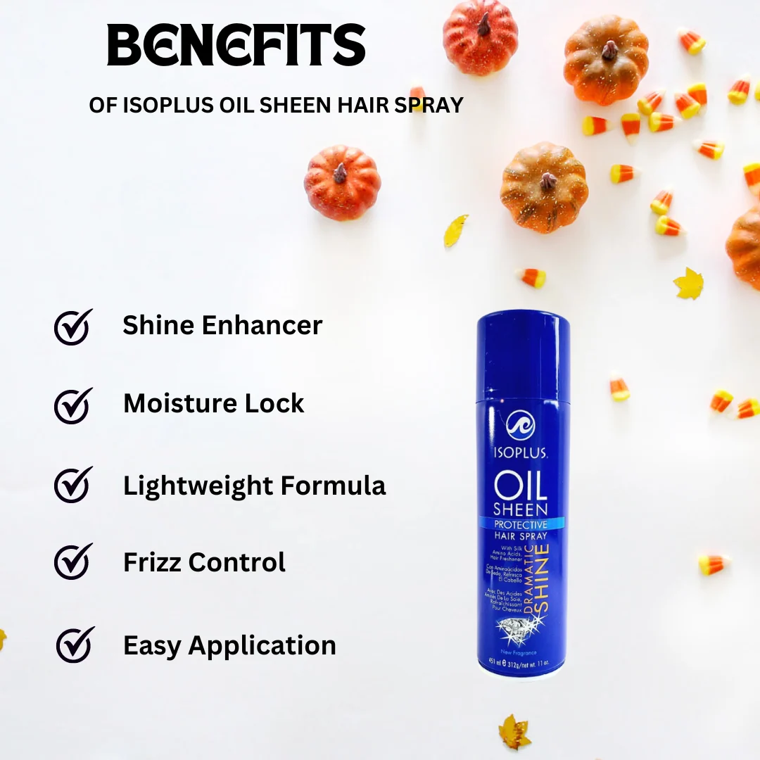 Isoplus Oil Sheen Hair Spray 11oz | 451ml - Image 3