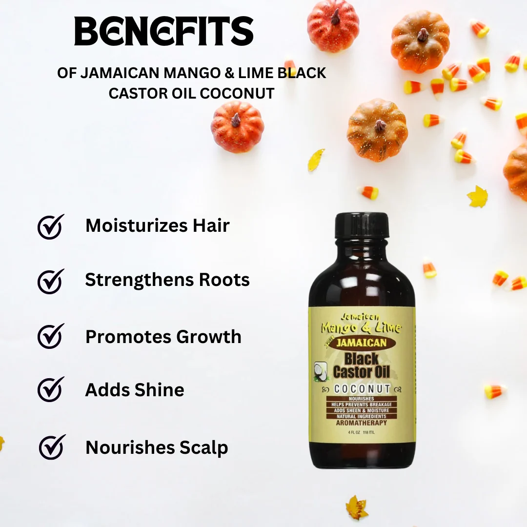 Jamaican Mango & Lime Black Castor Oil Coconut 4oz - Image 3