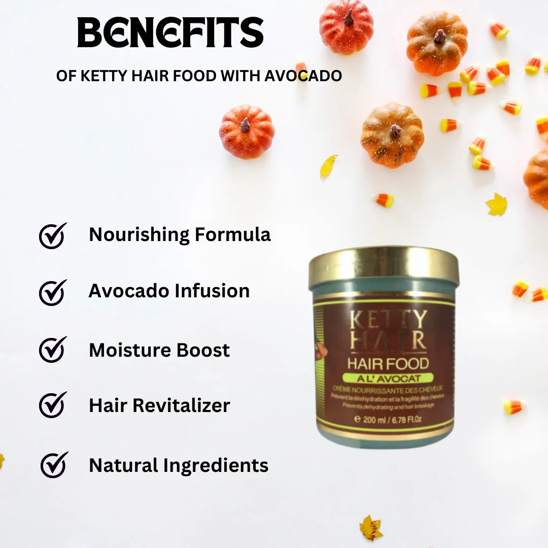 Ketty Hair Food with Avocado Oil 6.78 oz - Image 2