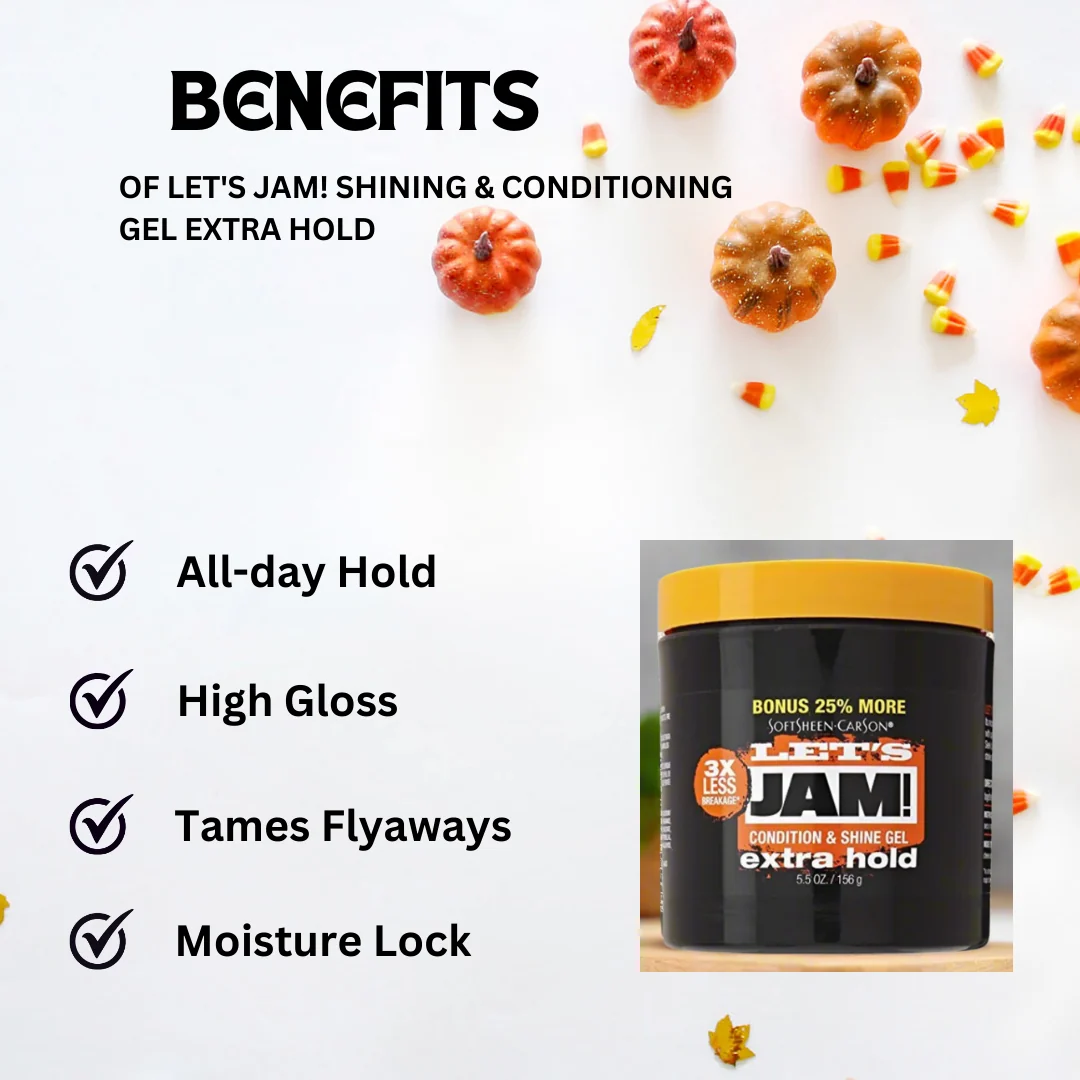 Let's Jam! Shining & Conditioning Gel Extra Hold 5.5oz - Image 3