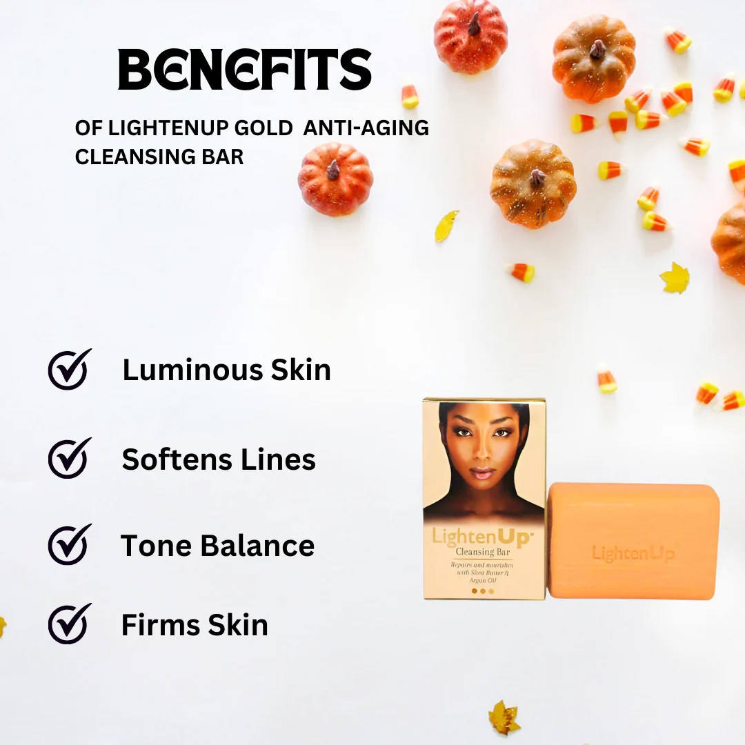 LightenUP Gold  Anti-Aging Cleansing Bar 200g - Image 6