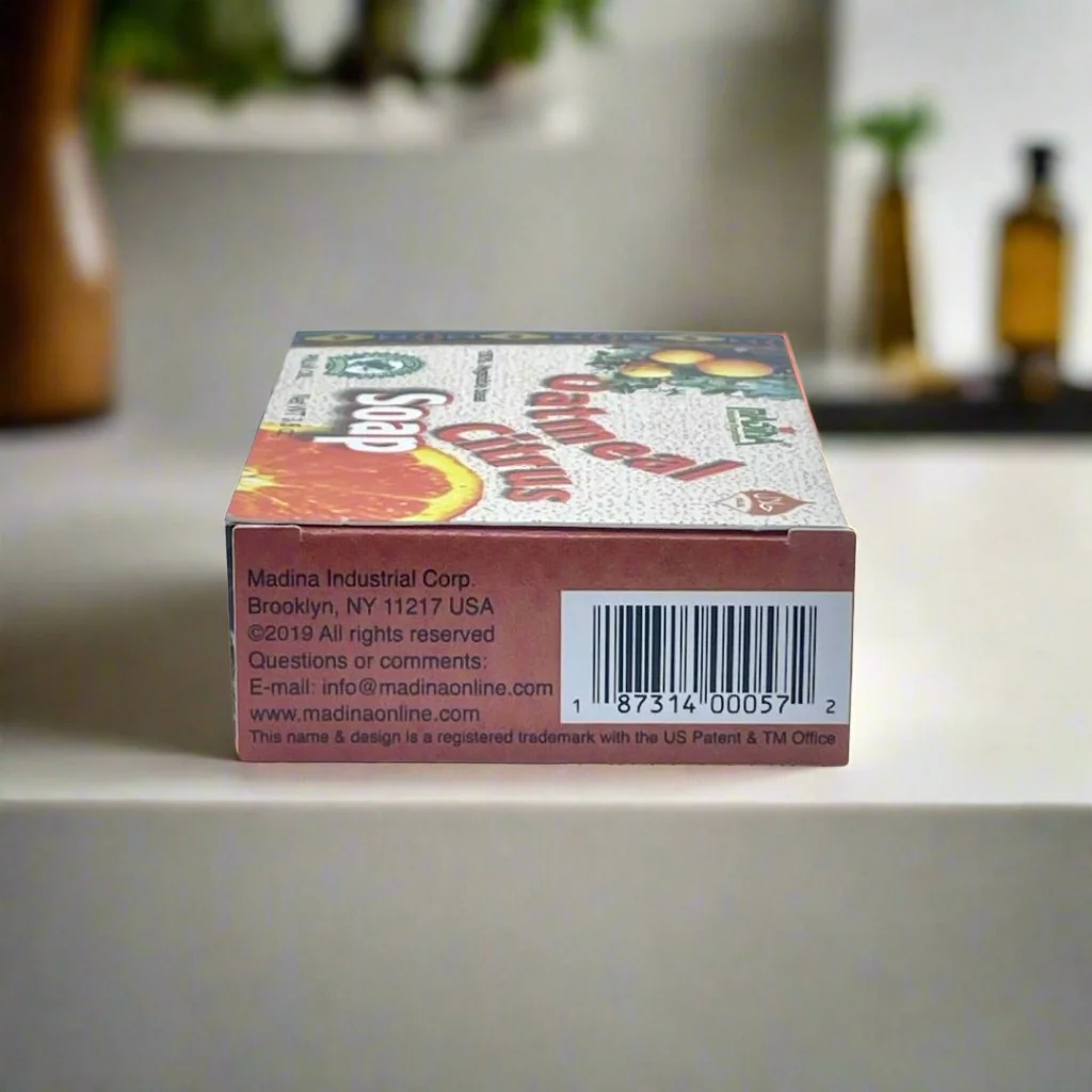 Madina Oatmeal Citrus Soap 3.5oz - Image 3