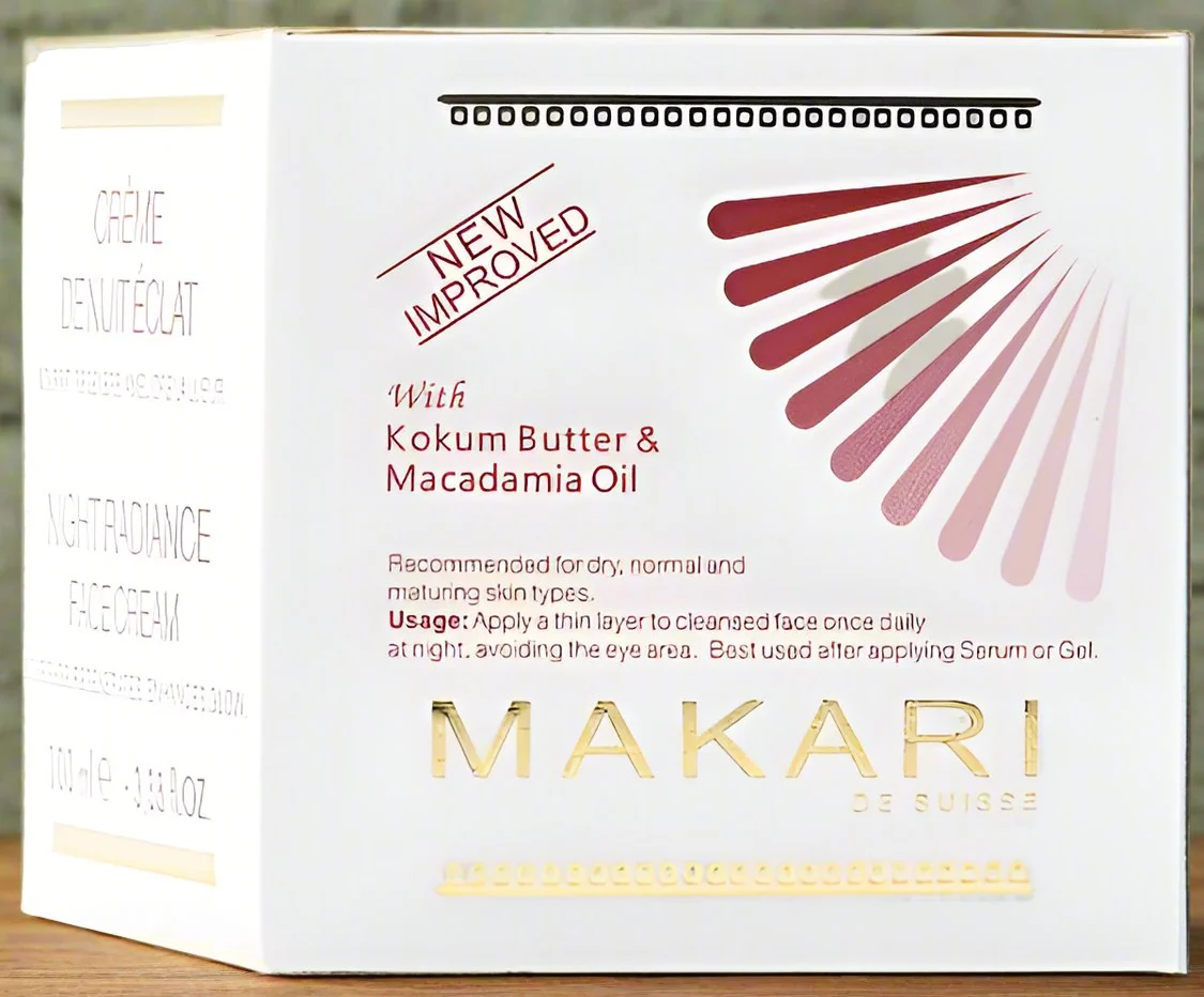 Makari Night Radiance Face Cream w/ Kokum Butter & Macadamia Oil 3.35oz/100 ml - Image 2