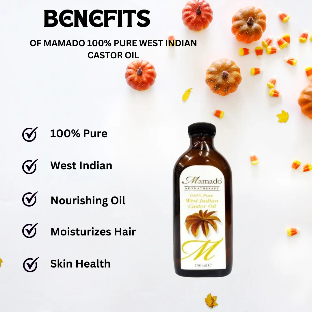 Mamado 100% Pure West Indian Castor Oil 150ml (Clearance) - Image 2