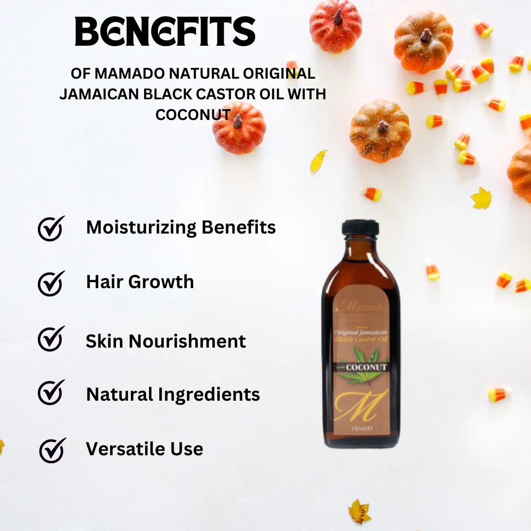 Mamado Jamaican Black Castor Oil with Coconut 150 ml - Image 2