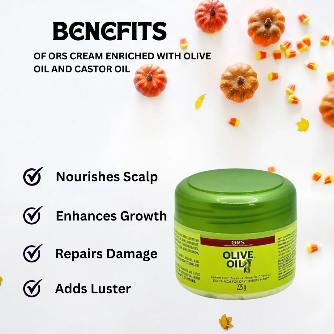 ORS Cream enriched with olive oil and castor oil 225g / 8oz - Image 4