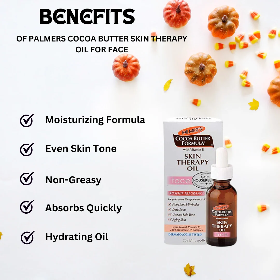 Palmers Cocoa Butter Skin Therapy Oil For Face 30ml - Image 2