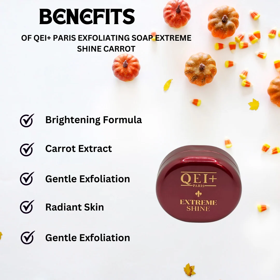 Qei+ Paris Exfoliating Soap Extreme Shine Carrot 200g - Image 3