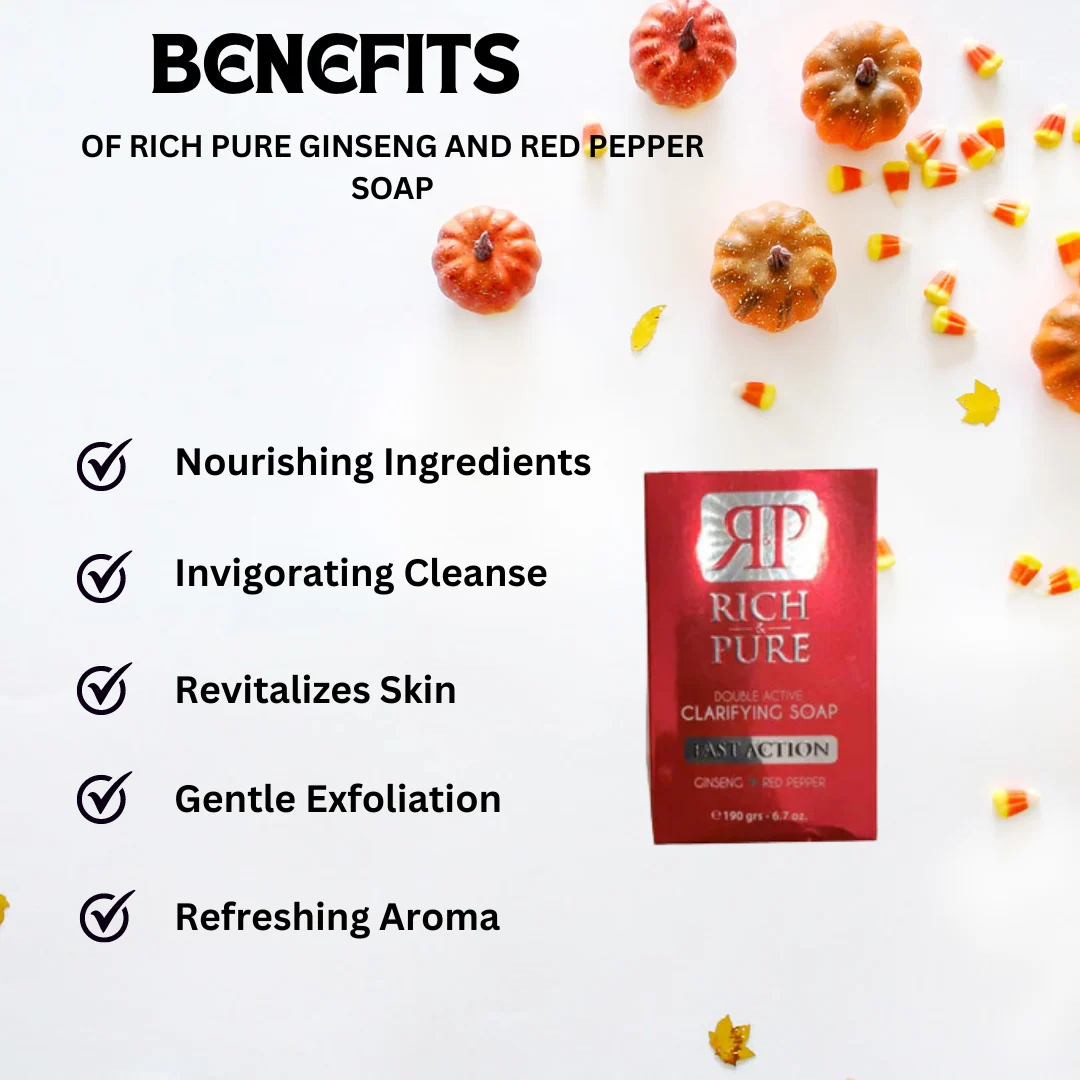 Rich Pure Ginseng and Red Pepper Soap (Clarence) 190g | 6.7oz - Image 2