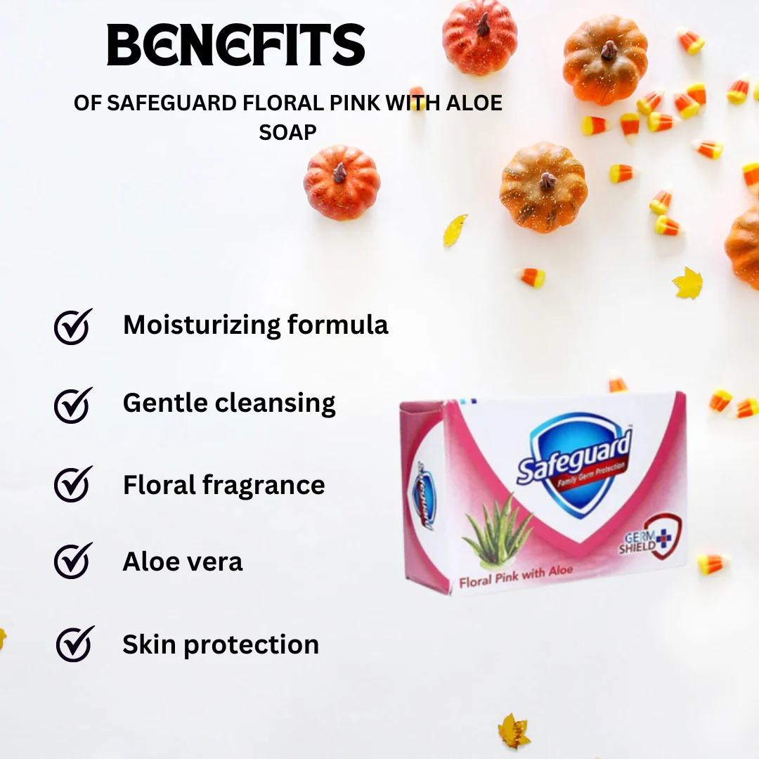 Safeguard Floral Pink With Aloe Soap 130G - Image 2