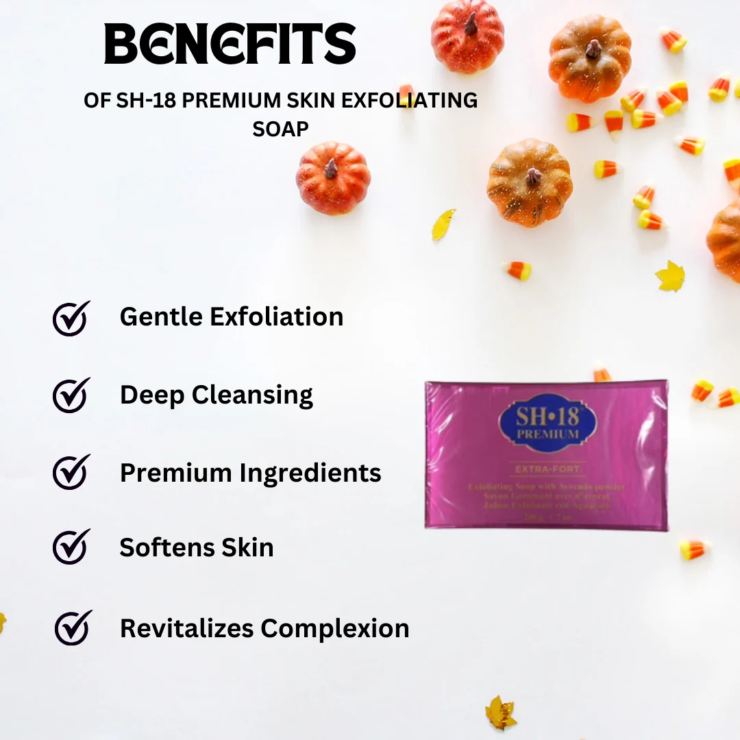 SH-18 Premium Skin Exfoliating  Soap 7 oz / 200g - Image 2