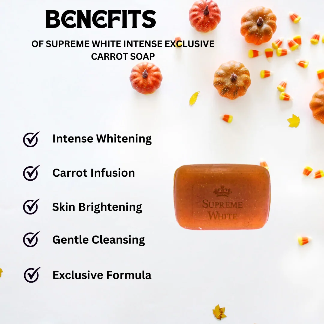 Supreme White Intense Exclusive Carrot Soap 7 oz - Image 2