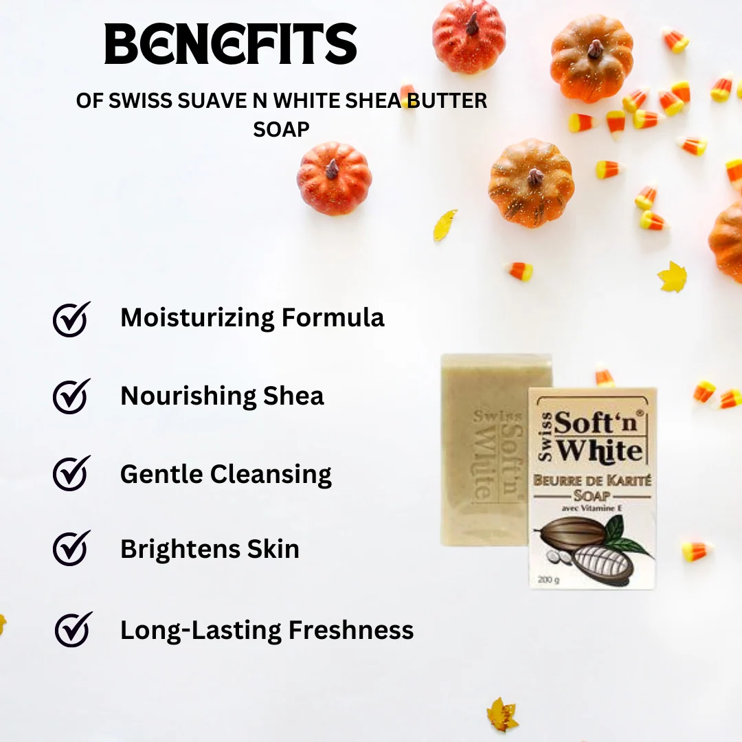 Swiss Suave N White Shea Butter Soap 200g - Image 2