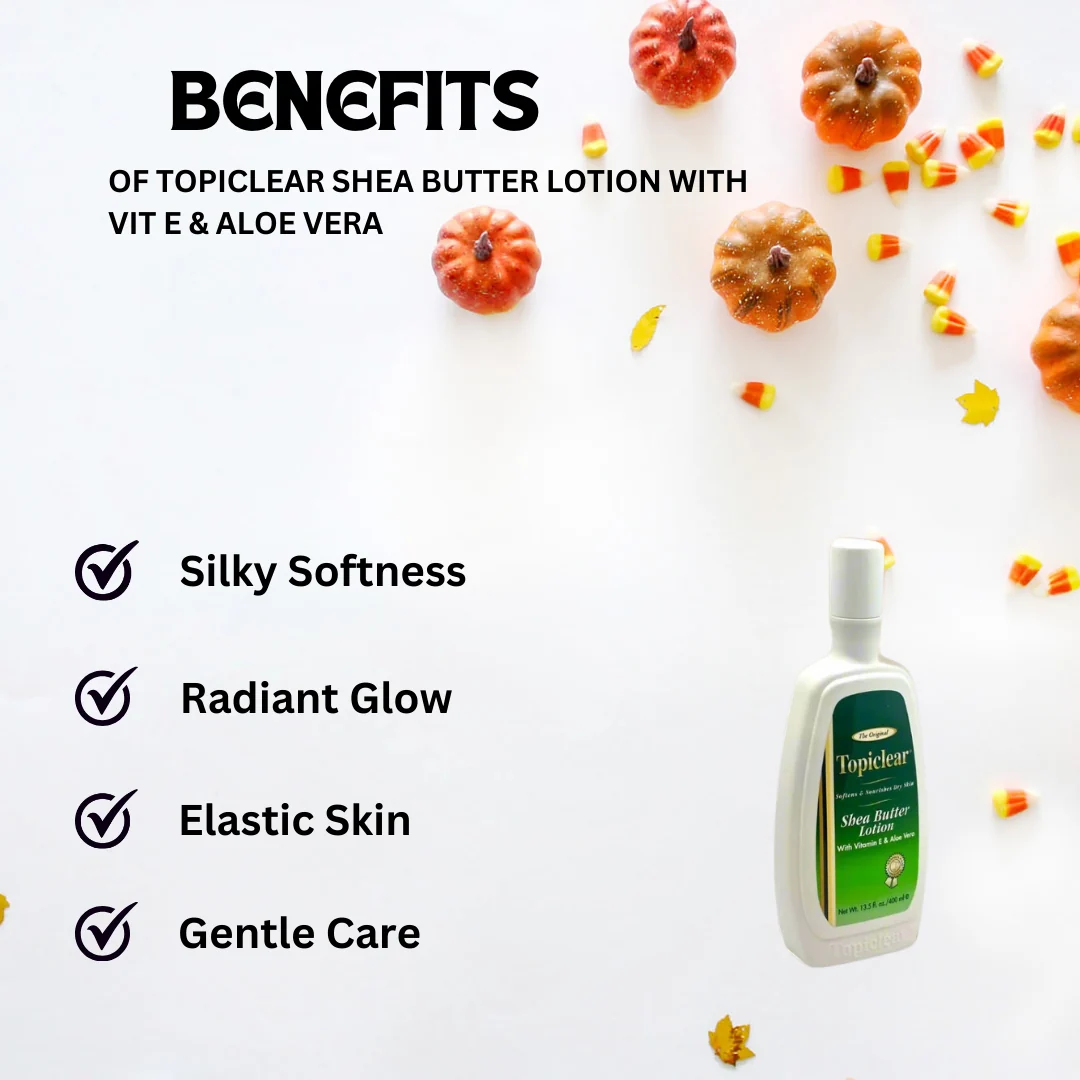 TOPICLEAR Shea Butter Lotion w/ Vit E & Aloe Vera 14 oz - Image 3