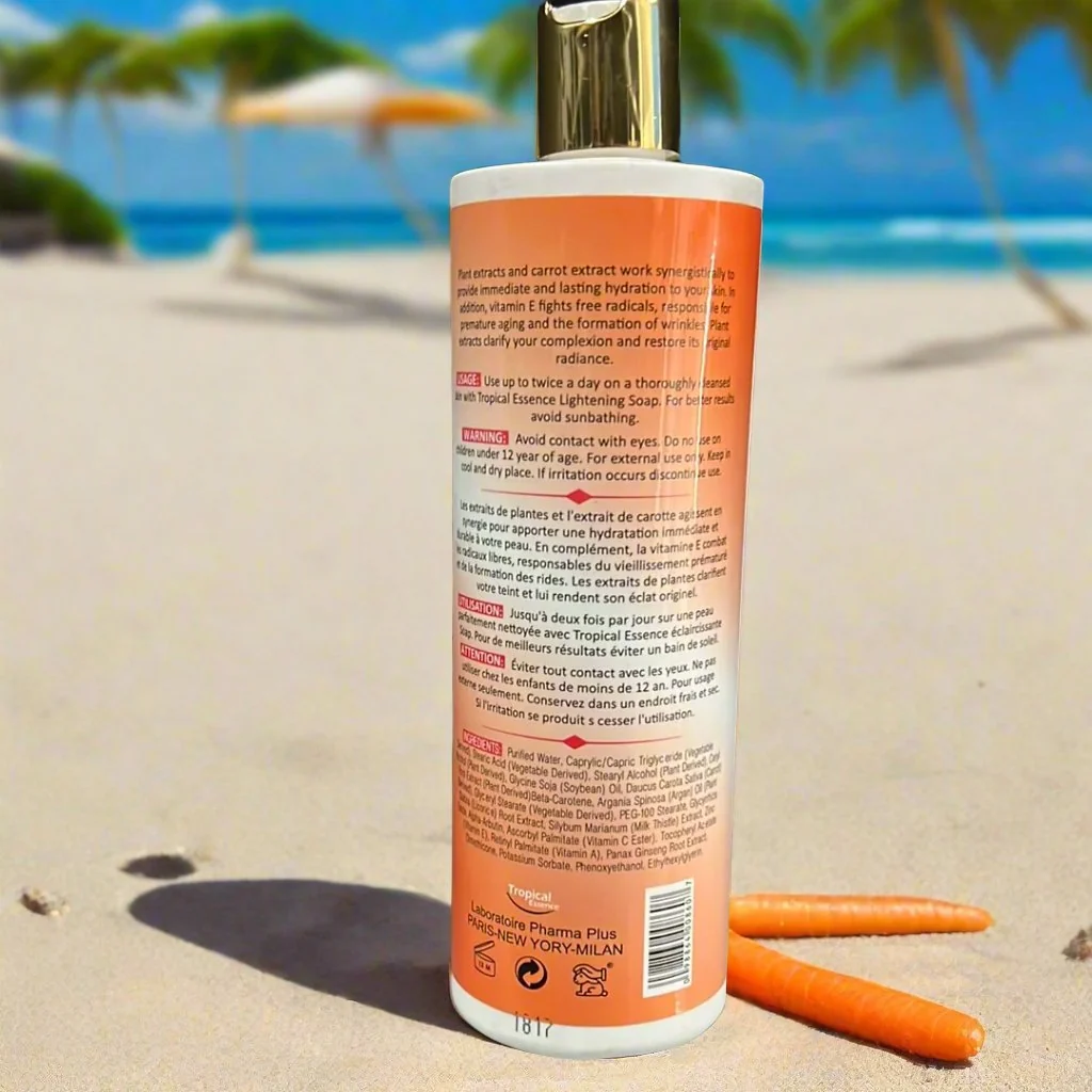 Tropical Essence beauty lotion with carrot 16.8 oz - Image 2