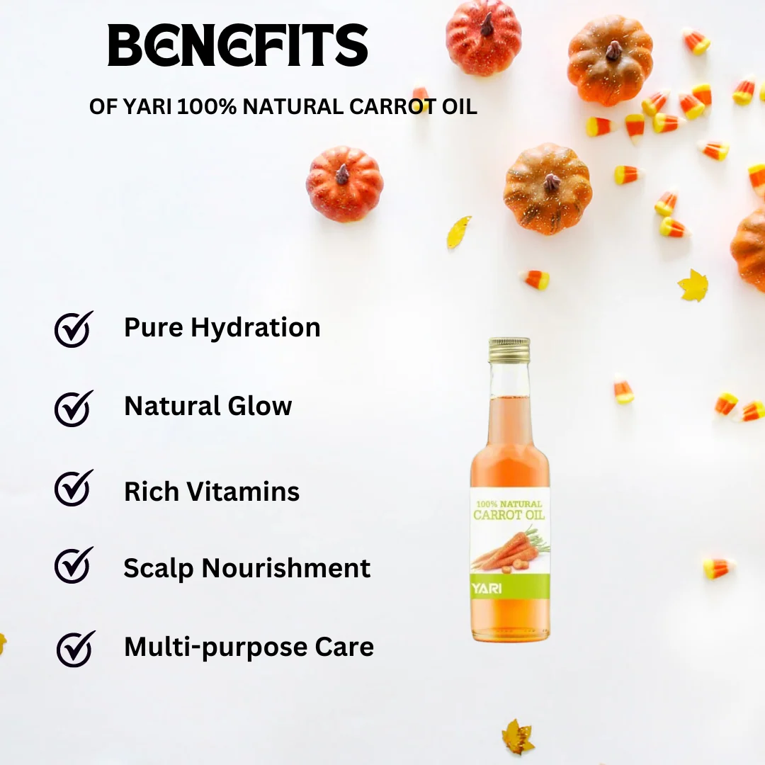 Yari 100% NATURAL Carrot Oil 250ml - Image 3