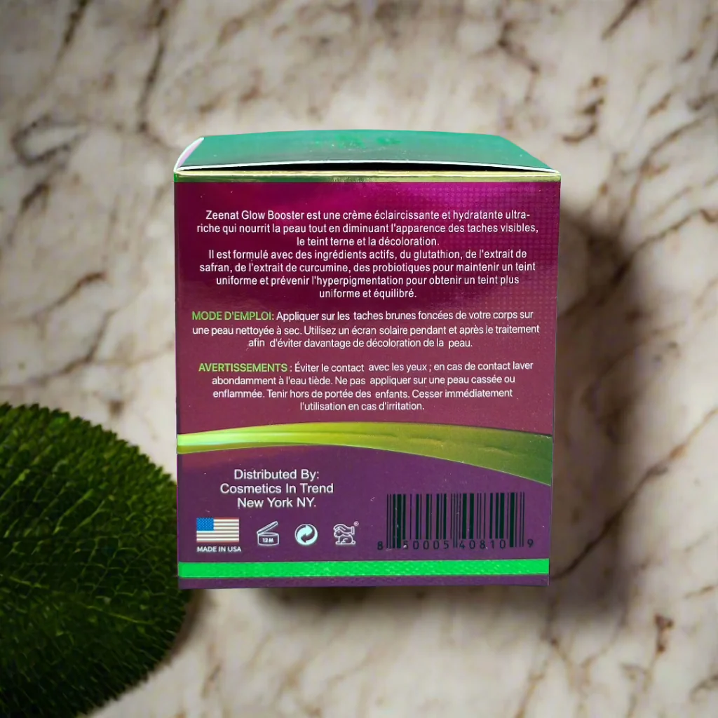 Zeenat Glow Booster And Moisturizing Cream 100g - Image 3